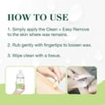 thumbnail image 5 of Clean + Easy After Wax Remover Oil with Wheat Germ, Post Wax Cleanser for Skin and Wax Residue, 16 Oz, 5 of 5