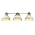 thumbnail image 3 of Golden Lighting Kinsley 3-light Vanity in Antique Ivory shade, 3 of 6