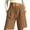 Coffee, variant on Bermuda Shorts for Women High Waisted Knee Length Shorts with 3 Pockets Drawstring Casual Athletic SweatShorts Coffee,M