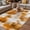 Orange, variant on Grey Ombre Outdoor Rug for Patio/Deck/Porch, Non-Slip Large Area Rug 4 x 6 Ft, Vintage Simple Abstract Gradient Mottled Indoor Outdoor Rugs Washable Area Rugs, Reversible Camping Rug Carpet Runner