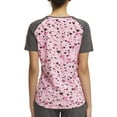 thumbnail image 3 of Scrubstar Women's "Sentimental Hearts" V-Neck Print Scrub Top WM12T751GB, 3 of 6