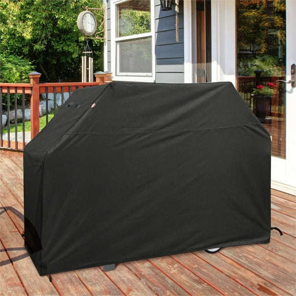 Housse de luxe robuste Expert Grill 75", tissu Ripstop noir durable. DIMENSIONS 75" L x 20" P x 45" H, COULEUR NOIRE.
