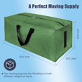 thumbnail image 2 of 12 Pack Large Strong Moving Bags with Zippers & Carrying Handles - Water-Resistant - Heavy Duty Storage Tote for Space Saving Moving Storage, Fold Flat, Alternative to Moving Box (Black), 2 of 5