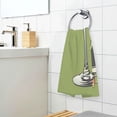 thumbnail image 3 of Yayeee 100% Cotton Hand Towels for Bathroom 16" x 28" Soft Absorbent Kitchen Towel, Light Black Martini, 3 of 7