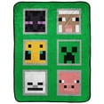 thumbnail image 1 of Minecraft Jeté en Molleton Toucher Soie pour Enfants, 100 % Polyester, 1 of 6
