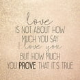 thumbnail image 2 of Kimberly, Allen 26x26 Gold Ornate Wood Framed with Double Matting Museum Art Print Titled - Love is Not, 2 of 4