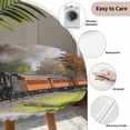 thumbnail image 6 of Steam Train Fitted Tablecloth with Elastic Edged, Round Table Cloth for Dining Table, Railroad Country Barn Rustic Trees Farmhouse Waterproof Oil Proof Table Cover for Indoor Outdoor 36"-44", 6 of 8