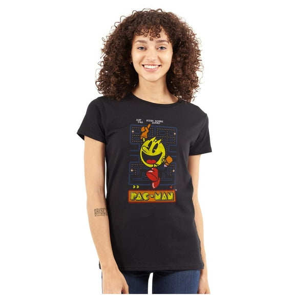 Pacman High Score Women's T Shirt Ladies Tee Brisco Brands S
