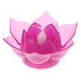 thumbnail image 3 of La Plástica de de Loto Hace El Ornamento Budista Del Escritorio Del Soporte de La Púrpura Macarena Luz de vela flotante LED, 3 of 8