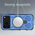 thumbnail image 2 of Allytechgroup iPhone 17 Case, Rugged [Compatible with Magsafe] Heavy Duty Shockproof Protective Ring Holder Kickstand Bumper Phone Case Cover for Apple iPhone 17, Blue, 2 of 6