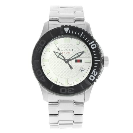 - Pre-Owned Gucci G-Timeless Sport Steel Plastic Swiss Rotational Quartz Watch YA126250