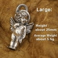 thumbnail image 3 of 925 Sterling Silver Lovely Angel God of Love Cupid Charms Little Pendant TA317 Large Size, 3 of 14