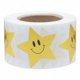 thumbnail image 1 of Pegatinas de estrellas doradas metálicas con cara feliz, 25 mm, 1 pulgada, etiquetas brillantes, paquete de 500 Zefei Wu 9024735032182, 1 of 4