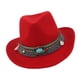 thumbnail image 5 of Sombrero Vaquero Jinwen Fedora Unisex Adulto Rojo, 5 of 8