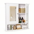 thumbnail image 5 of ASJMR Bathroom Wall Cabinet with Mirror, Bathroom Medicine Cabinet with 2 Doors , Wall-mounted Storage Cabinet with Adjustable Shelves (Suitable for Bathrooms, Laundry Rooms and Kitchens), White, 5 of 9