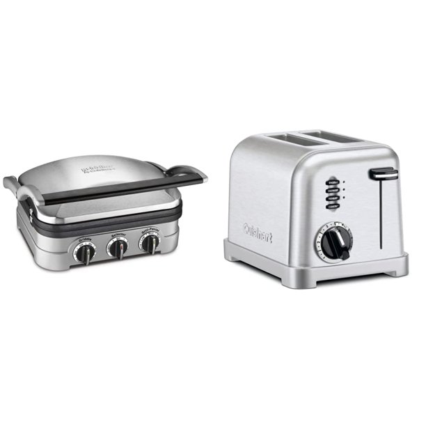 Cuisinart GR4NP1 5in1 Griddler Stainless, Gridder, Brushed Stainless