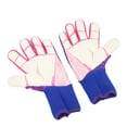 thumbnail image 3 of 1 par de guantes de portero de fútbol, de látex, agarre fuerte, transpirables, cómodos, para entrenamiento, morados, talla 8, 3 of 14