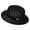 Black, variant on Hollow Crochet Straw Hats for Women Men Casual Short Brim Woven Straw Boater Hat for Beach Vacation