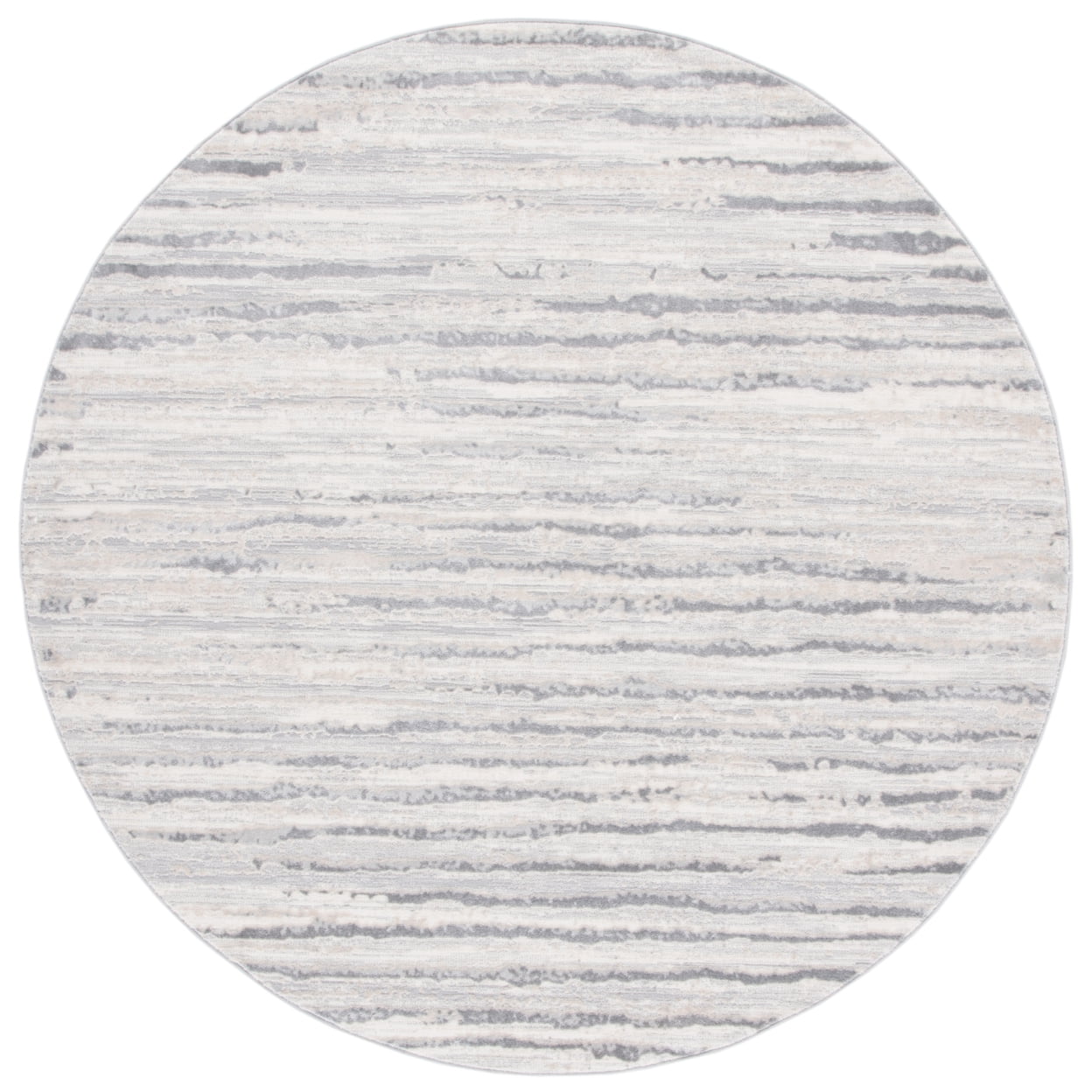 SAFAVIEH Lagoon Jarred Diamond Area Rug, Grey/Dark Grey, 6'7" x 6'7" Square