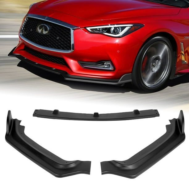 For 20172020 Infiniti Q60 Coupe Matt Black VStyle Front Bumper Body