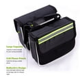 thumbnail image 4 of Generic Reflective Black Bicycle Front Frame Bag with Phone Pouch for Night Riding and Travel Storage, 4 of 6