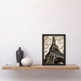 thumbnail image 2 of Pen And Ink Drawing Of The Eiffel Tower Paris La Tour Eiffel Artwork Framed Wall Art Print A4, 2 of 3