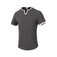 thumbnail image 1 of pstuiky camisetas para hombre, Blusas de manga corta con cuello en V y diseño de bloques de color versátiles para hombre camisetas de hombre xxxl, 1 of 2