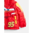 thumbnail image 3 of Disney Cars Toddler Boys Heavyweight Puffer Jacket, Sizes 2T-5T, 3 of 3