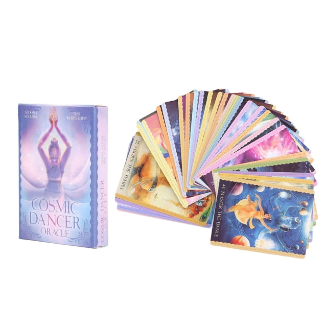 Juego de mesa de entretenimiento con cartas de adivinación y predicción del Tarot Oráculo de la Bailarina Cósmica de 44 barajas.