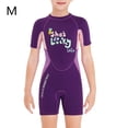 thumbnail image 2 of DIVESAIL NIÑOS HETSUITS Traje de buceo con cuerpo completo Pantalones de manga corta Traje de baño para niños Buceo Snorkeling Surfing Natación Púrpura M Inevent OD003679-07, 2 of 7