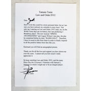 Tamara Tunie Signed Typed Letter Law & Order SVU