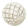thumbnail image 5 of DecMode White 4" Handmade Carved Ceramic Orbs & Vase Filler with Varying Patterns (4 Count), 5 of 11