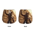 thumbnail image 3 of Gukieu Egyptian Cat Pharaoh Magic Print Women's Sports Shorts with Drawstring Elastic Waistband for Running, Yoga, Fitness-Large, 3 of 7