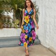 thumbnail image 5 of Floral Vestido Sin Mangas Vestidos Para Mujer, Vestido Suelto De Verano 2025, 5 of 5