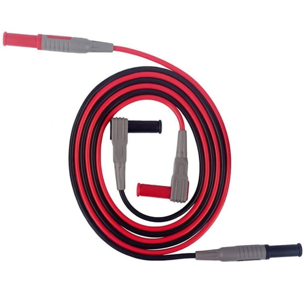 Multímetro Cable de prueba 10A 1000V Sonda Banana Plug Cable Voltímetro Probador Pluma 2 piezas