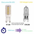 thumbnail image 4 of G9 Led Bulb 5Pcs G9 LED Bulb Dimmable Warm White/White 3W 420LM Light 360 Degree Angle Light Bulb, 4 of 6
