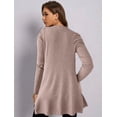 thumbnail image 3 of Suéter Mujer Moda Sweater Dama Abierto Tejido Punto Diseño Colorido, 3 of 4