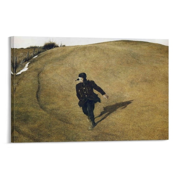 Andrew Wyeth Print Painting Winter Canvas Poster Wall Art Picture Prints Hanging Photo Gift Decor Home Posters Artworks 24x36inch(60x90cm)