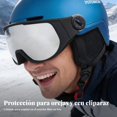 thumbnail image 3 of Abbraccia Casco de esquí outdoor con gafas, doble capa antivaho, protección auditiva, transpirable, adulto, 3 of 6
