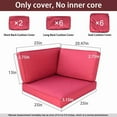 thumbnail image 2 of FKS LIFE Outdoor Cushion Slipcovers 25x25x3.15 inches Patio Cushion Covers Splash Proof Water with Zipper Furniture Cushion Cover, 2 of 7