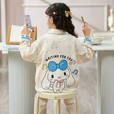 

Sanrio Cinnamoroll My Melody Pachacco Pompompurin Kawaii Cartoon Pajamas Cute Princess Casual Homewear Kuromi Fall Long Sleeve