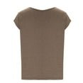 thumbnail image 5 of ZZwxWA Womens Casual Loose Soft Cap Sleeve Solid Color T-Shirt Blouse Tops, 5 of 7