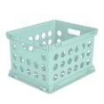 thumbnail image 2 of Sterilite Stackable File Storage Crates w/ Built In Handles, Teal (6 Pack), 2 of 6
