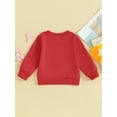 thumbnail image 4 of Rdhnmea Mommy and Me Valentines Outfits Letter Sweatshirt Long Sleeve Pullover, 4 of 9