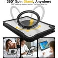 thumbnail image 5 of BRAECN for iPad (A16) 11th/10th Generation Case 11 inch 2025/10.9'' 2022 Handle Protective Cover 360 Rotating Ring Stand, Shockproof Dropproof Case for Kids Kickstand & Pencil Holder & Shoulder Strap, 5 of 15