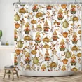 thumbnail image 3 of Tchckioa 47x64 Inch Thanksgiving Shower Curtain for Bathroom Decor,Waterproof Hooks Bath Curtain, 3 of 6