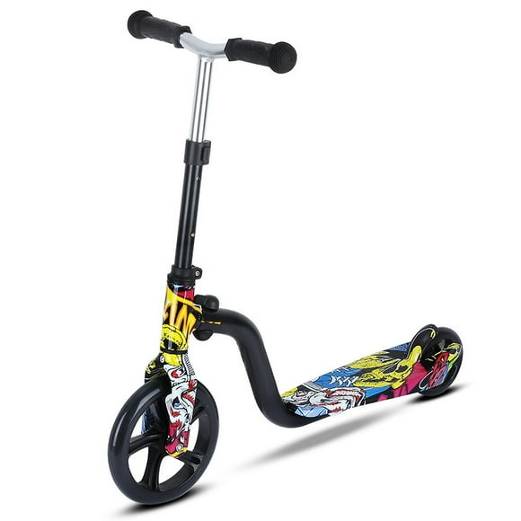 Amdohai Scooter for Kids Big Wheels Scooter Folding Kick Scooter for Toddlers 3-8 Year with Adjustable Height Lightweight Scooter