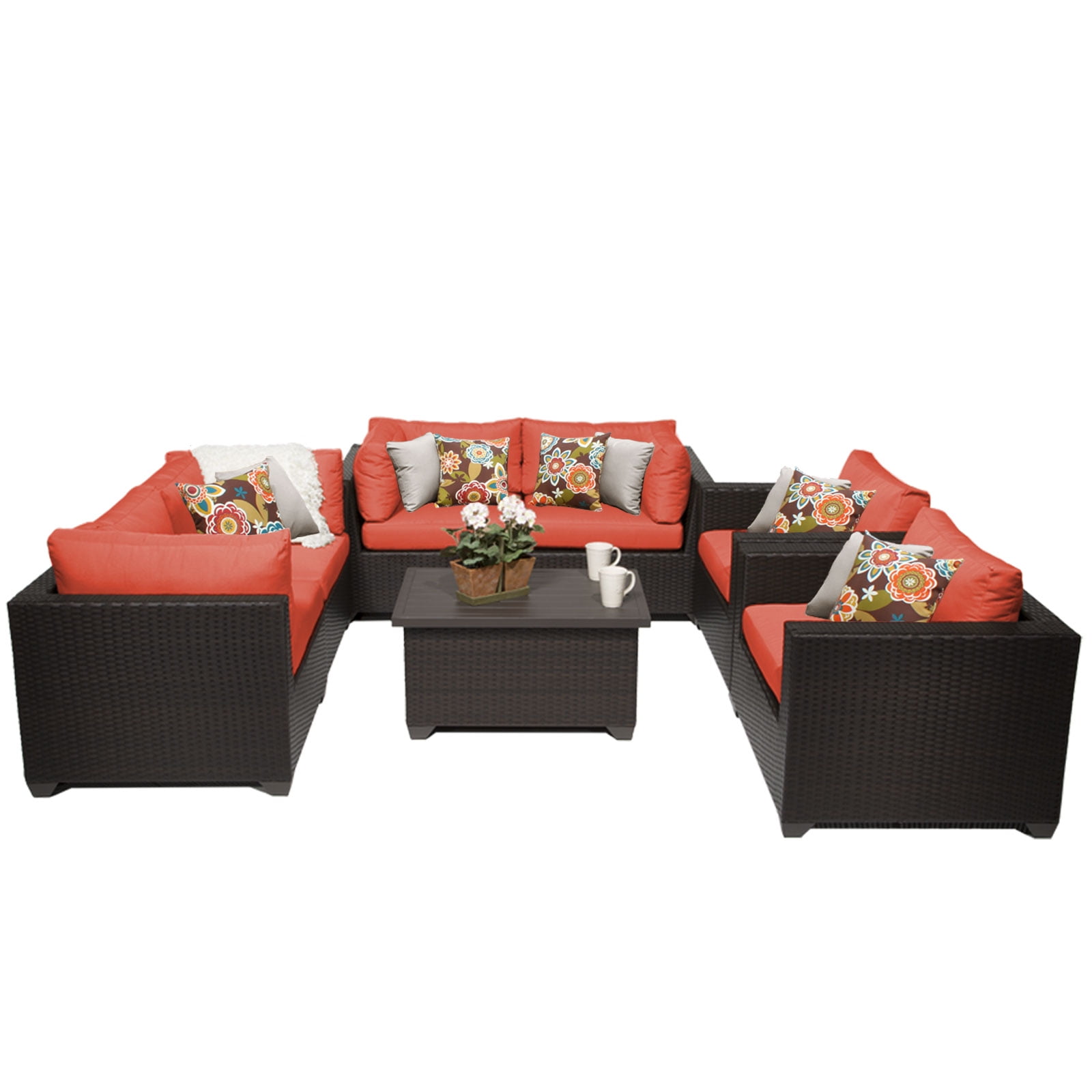 Premier 7 Piece Outdoor Wicker Patio Furniture Set 07c by TK Classics