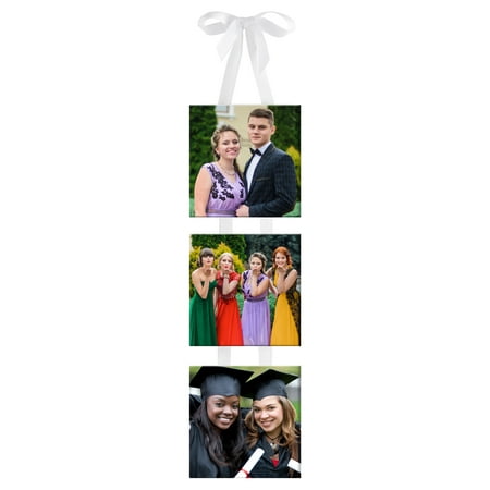 Personalized 3 Photo Hanging Canvas