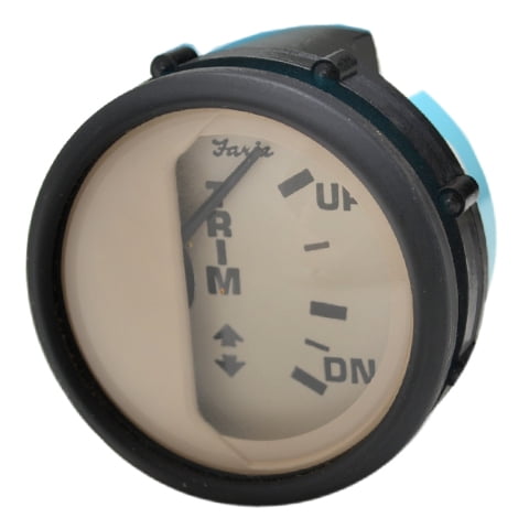Faria Boat Trim Gauge GP9920A | Mercury Euro Black / Beige 2 Inch